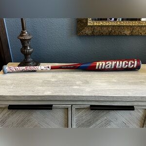 Marucci Cat9 Drop 5 Red and Blue Baseball Bat - Taped for LEFT HAND